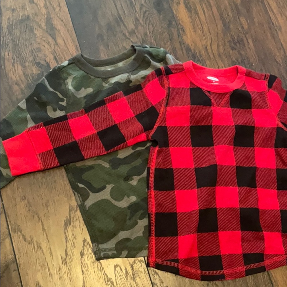 2 baby boy thermal shirts